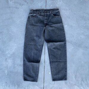 Vintage 90s Levi's 550 Jeans Black Relaxed Fit Baggy Denim